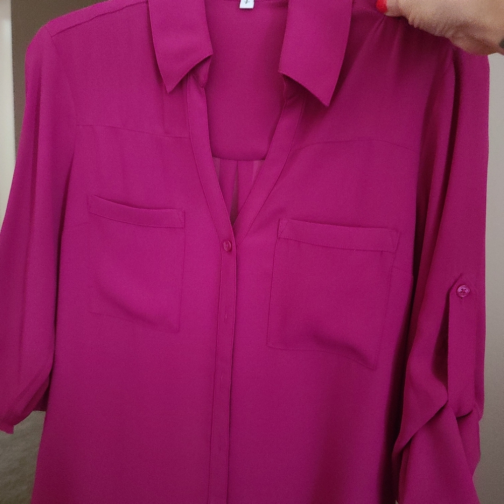 Magenta blouse